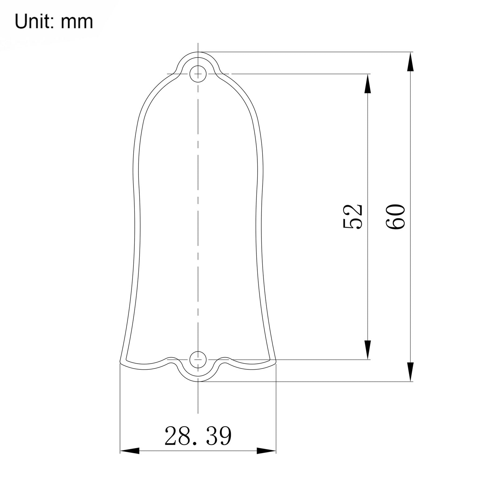 Guyker JA2006T / JA3006T Forged Carbon Fiber Truss Rod Cover 2-Hole / 3-Hole for Les Paul Style Electric Guitar