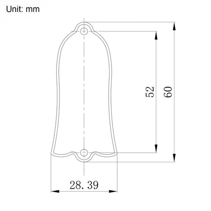 Guyker JA2006T / JA3006T Forged Carbon Fiber Truss Rod Cover 2-Hole / 3-Hole for Les Paul Style Electric Guitar