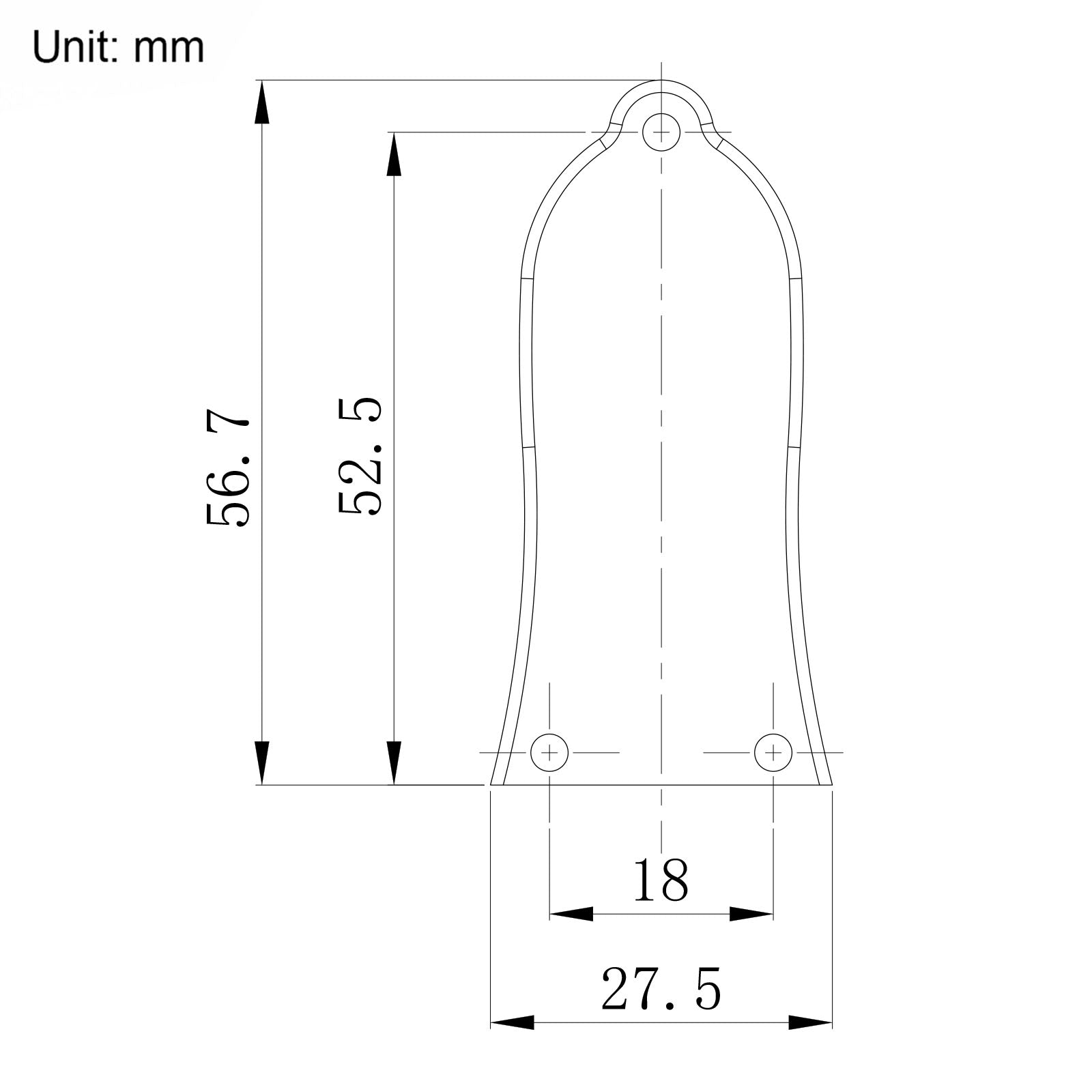 Guyker JA2006T / JA3006T Forged Carbon Fiber Truss Rod Cover 2-Hole / 3-Hole for Les Paul Style Electric Guitar