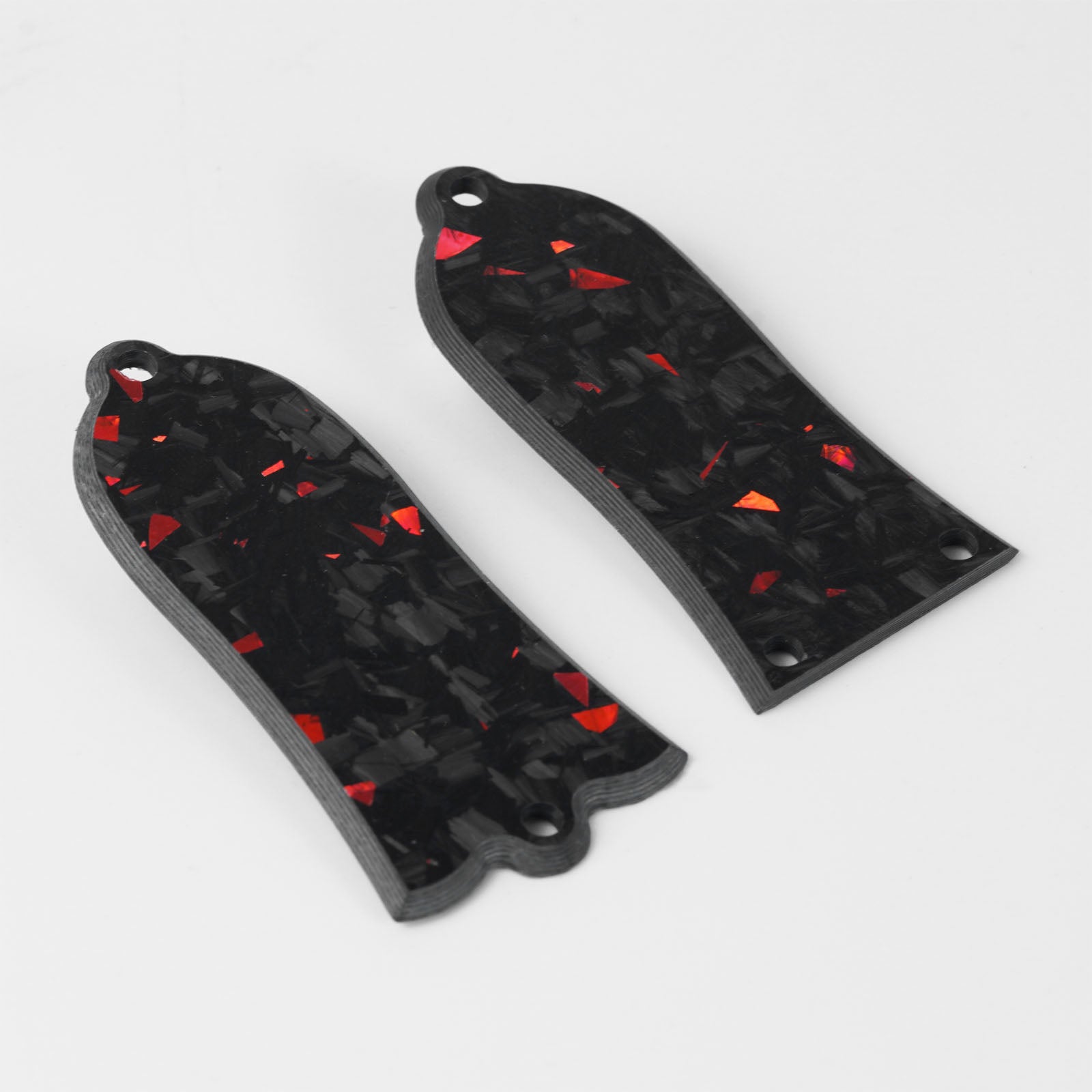 Guyker JA2006T / JA3006T Forged Carbon Fiber Truss Rod Cover 2-Hole / 3-Hole for Les Paul Style Electric Guitar