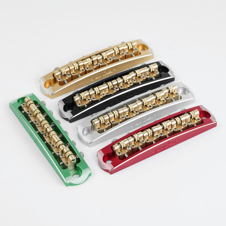 Guyker JZA-003 Jazzmaster Style 6-String Guitar Bridge with Adjustable String Spacing