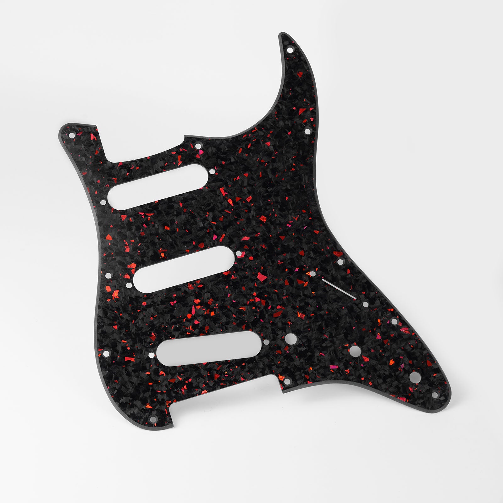 Guyker PG005 Forged Carbon Fiber SSS Pickguard 11-Hole for Strat-Style Electric Guitar