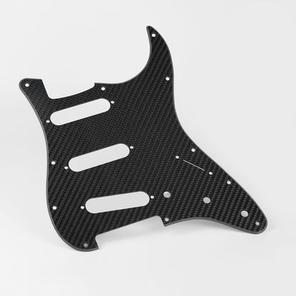 Guyker PG005 Forged Carbon Fiber SSS Pickguard 11-Hole for Strat-Style Electric Guitar
