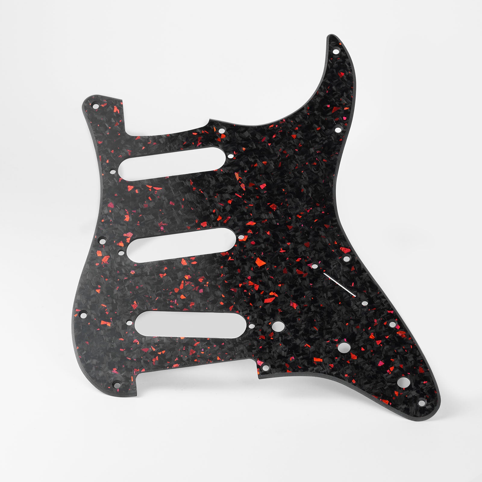 Guyker PG005 Forged Carbon Fiber SSS Pickguard 11-Hole for Strat-Style Electric Guitar