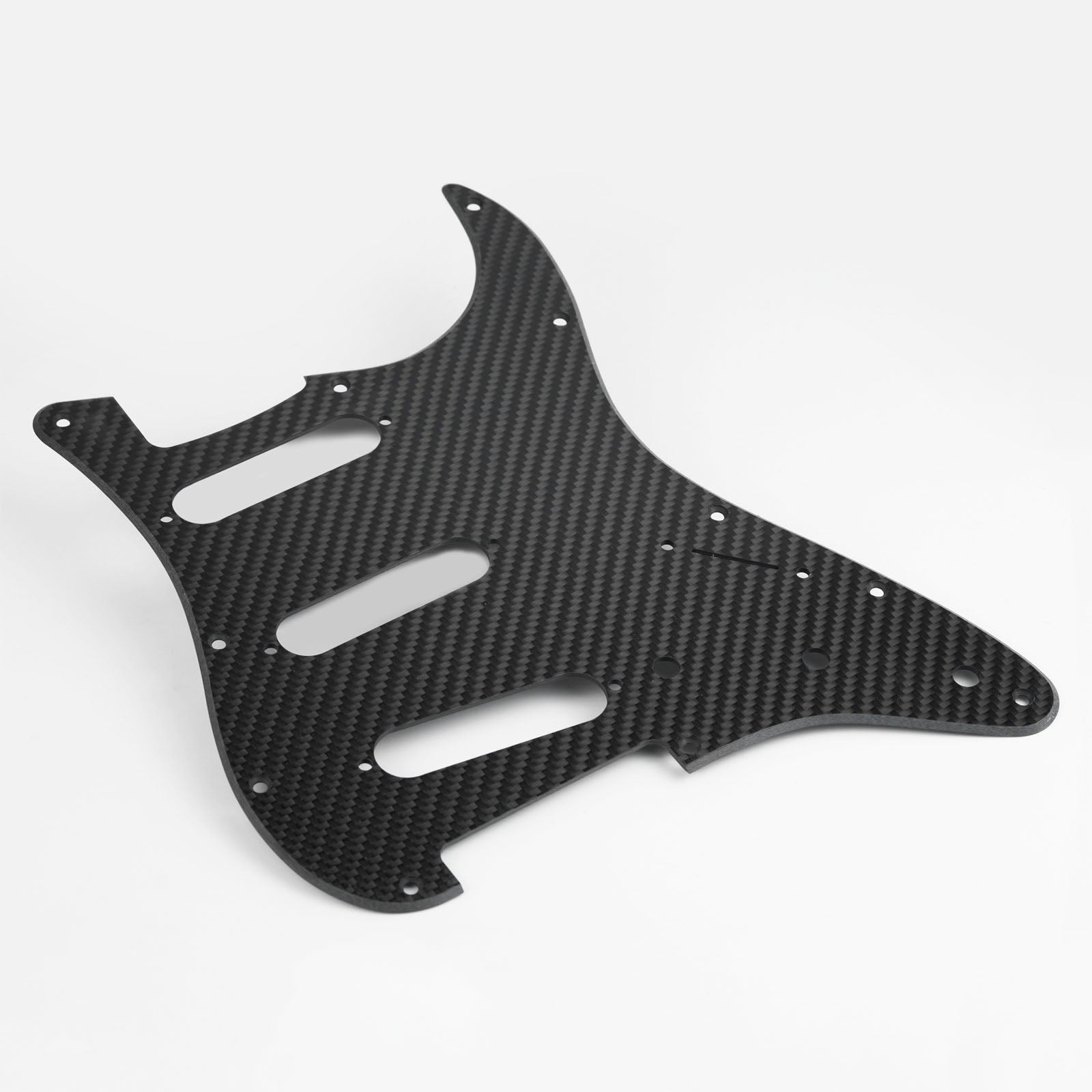 Guyker PG005 Forged Carbon Fiber SSS Pickguard 11-Hole for Strat-Style Electric Guitar