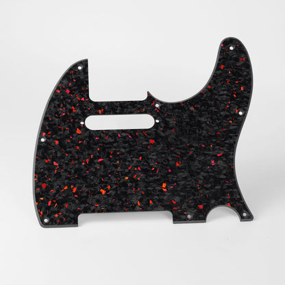 Guyker PG006T Forged Carbon Fiber Tele-Style Pickguard 8-Hole for Electric Guitar