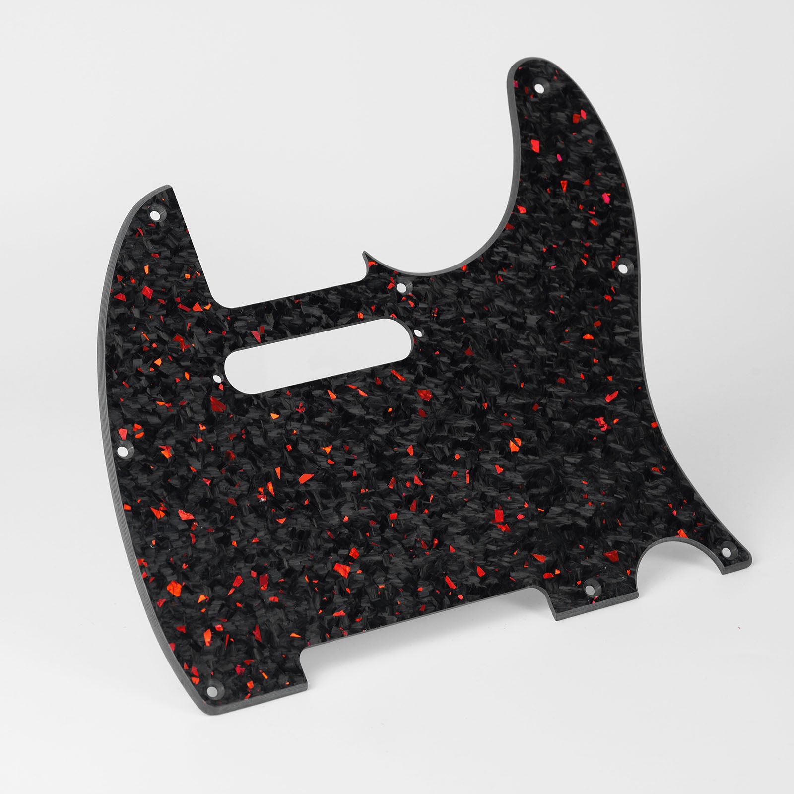 Guyker PG006T Forged Carbon Fiber Tele-Style Pickguard 8-Hole for Electric Guitar