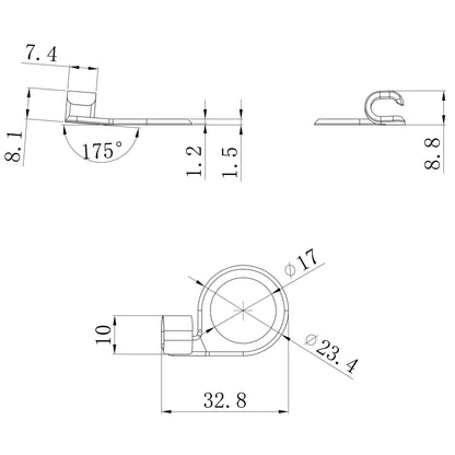 Guyker SR10 Bass String Retainer Machined Bass String Guide 4 Colors Available