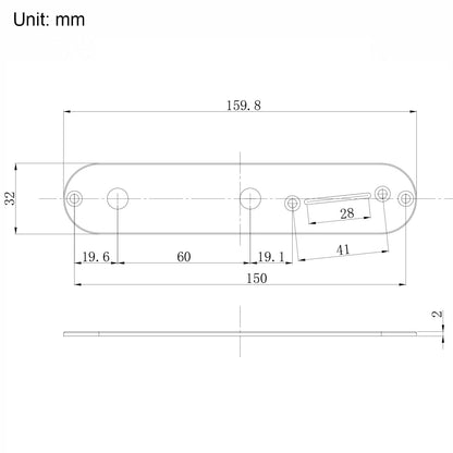 Guyker TL-030T Forged Carbon Fiber Tele Control Plate for Telecaster-Style Electric Guitar