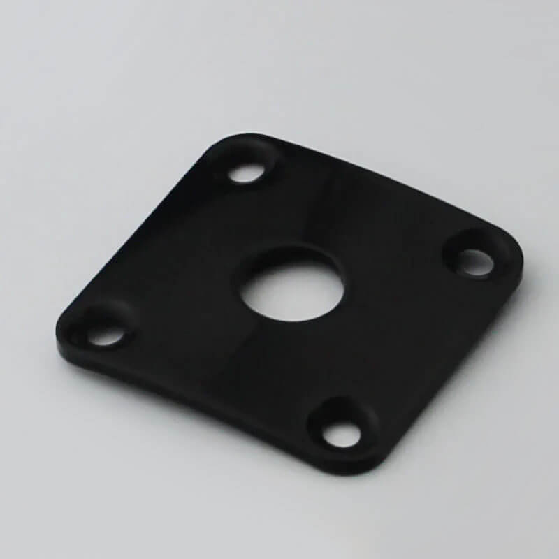 Guyker 1 Piece Square Curved Metal Jack Plate For Electric Guitar Bass
