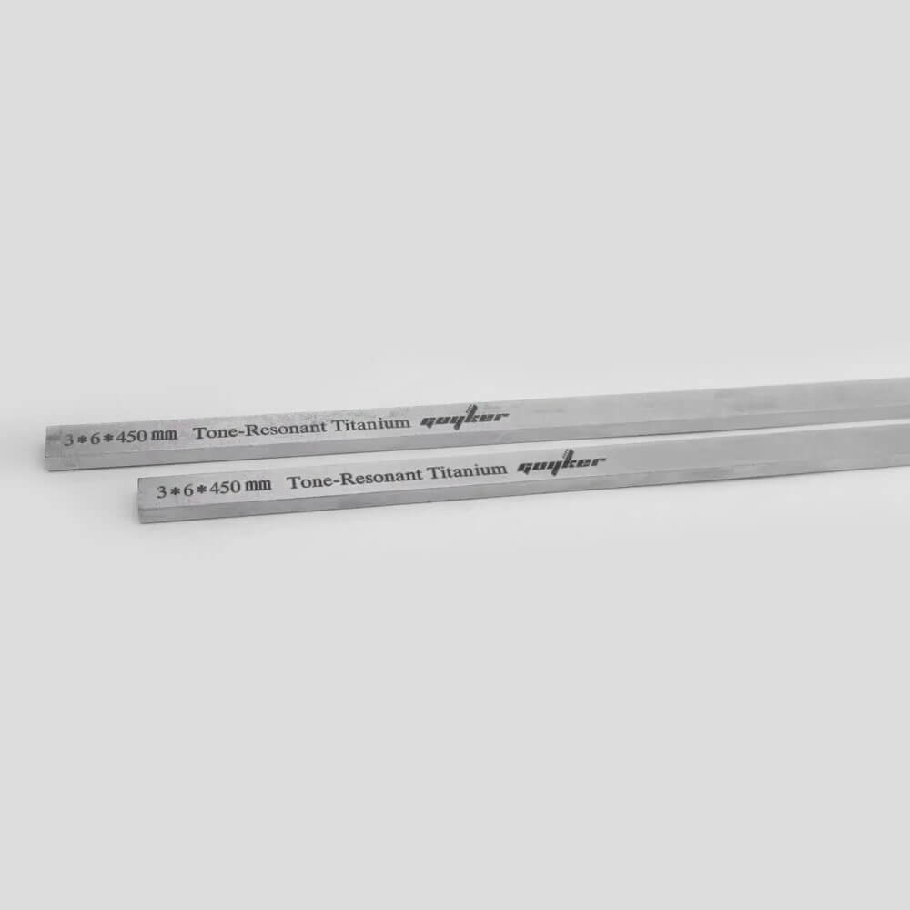 Guyker 2pcs Titanium Neck Rods 3mmX6mmX380mm/450mm Guitar Guitar Neck Stiffener for Strings Instruments