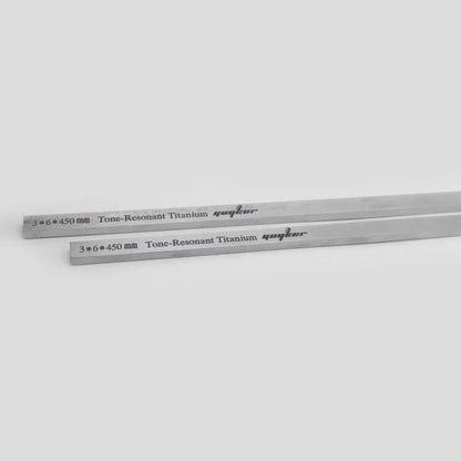 Guyker 2pcs Titanium Neck Rods 3mmX6mmX380mm/450mm Guitar Guitar Neck Stiffener for Strings Instruments