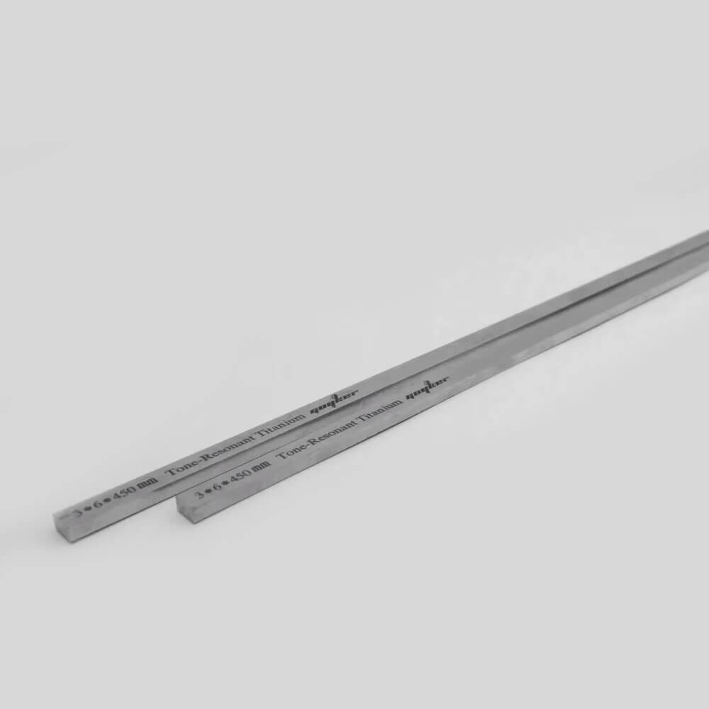 Guyker 2pcs Titanium Neck Rods 3mmX6mmX380mm/450mm Guitar Guitar Neck Stiffener for Strings Instruments