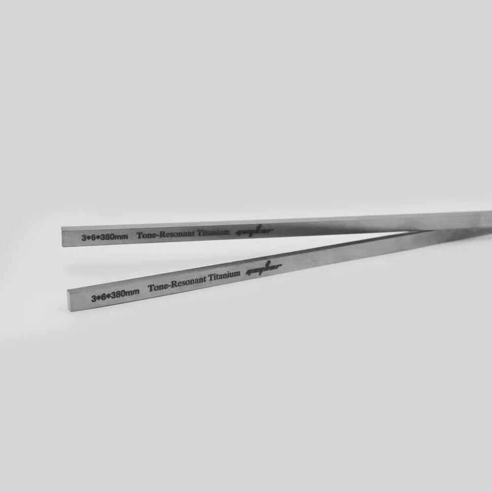 Guyker 2pcs Titanium Neck Rods 3mmX6mmX380mm/450mm Guitar Guitar Neck Stiffener for Strings Instruments