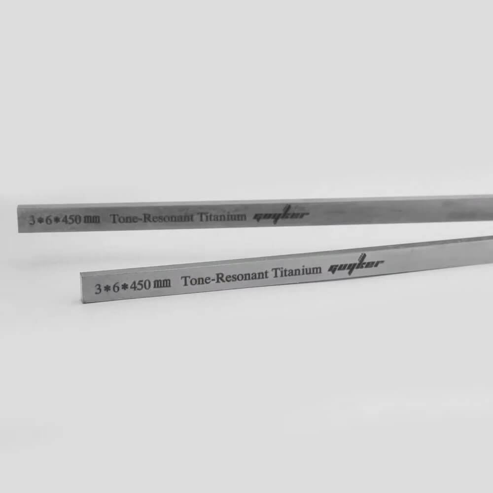 Guyker 2pcs Titanium Neck Rods 3mmX6mmX380mm/450mm Guitar Guitar Neck Stiffener for Strings Instruments
