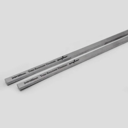 Guyker 2pcs Titanium Neck Rods 3mmX6mmX380mm/450mm Guitar Guitar Neck Stiffener for Strings Instruments