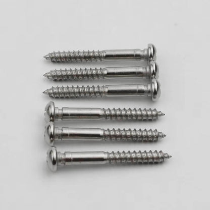 Guyker 6Pcs Notched Mounting Screws For Electric Guitar Tremolo Bridge Saddles