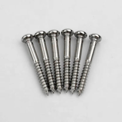 Guyker 6Pcs Notched Mounting Screws For Electric Guitar Tremolo Bridge Saddles