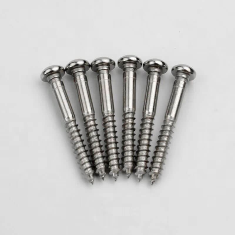 Guyker 6Pcs Notched Mounting Screws For Electric Guitar Tremolo Bridge Saddles