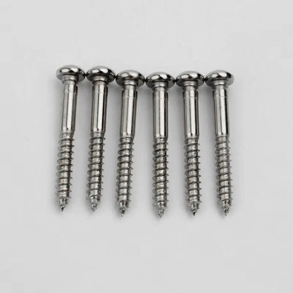 Guyker 6Pcs Notched Mounting Screws For Electric Guitar Tremolo Bridge Saddles