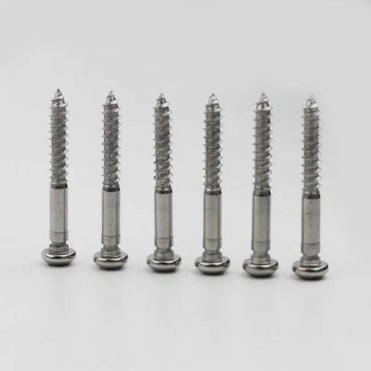 Guyker 6Pcs Notched Mounting Screws For Electric Guitar Tremolo Bridge Saddles