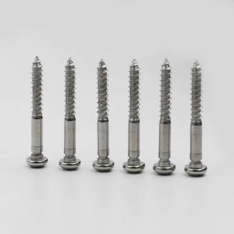 Guyker 6Pcs Notched Mounting Screws For Electric Guitar Tremolo Bridge Saddles