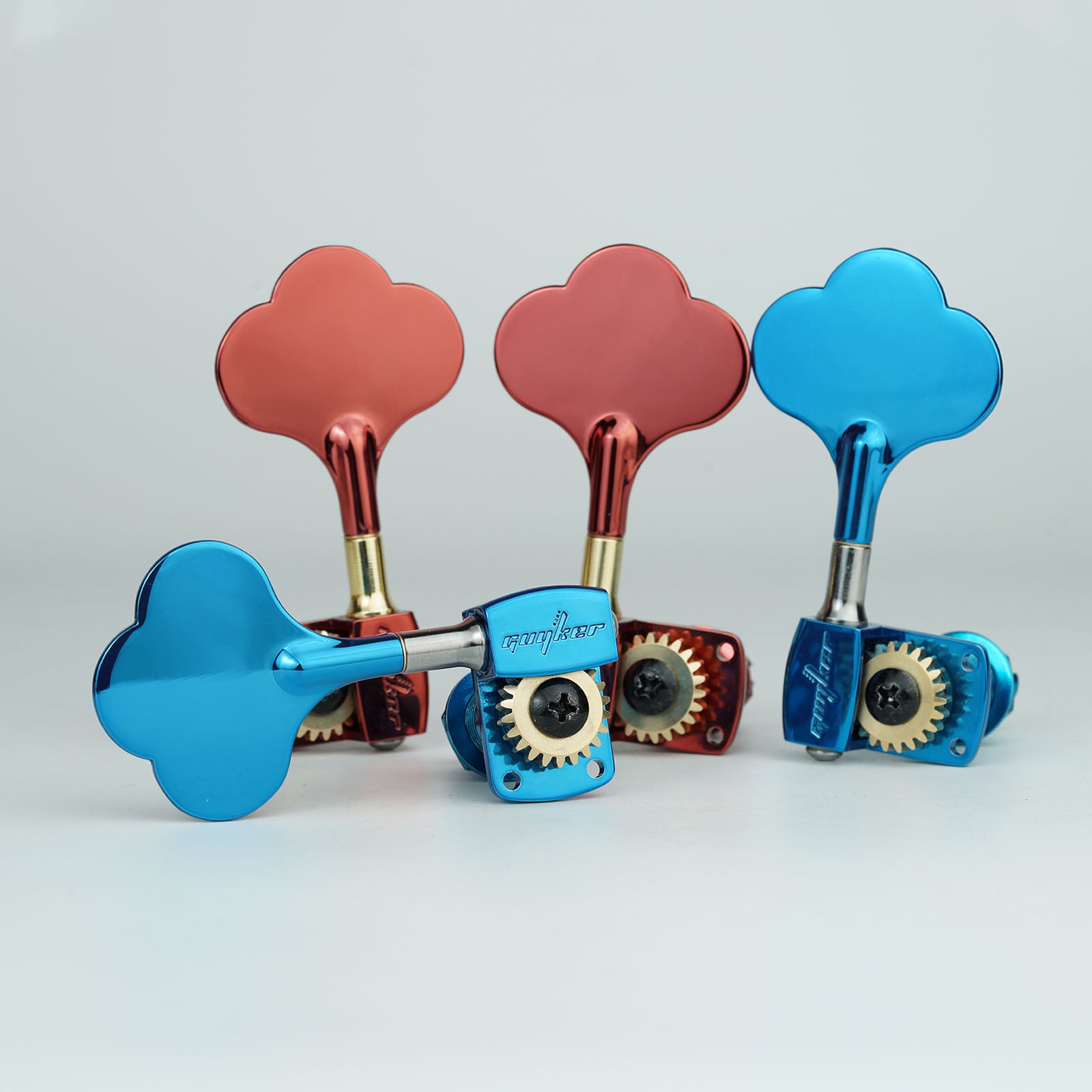 Guyker BB100 Dopamine Color Bass Drop Locking Machine Heads Tuner Electric Bass