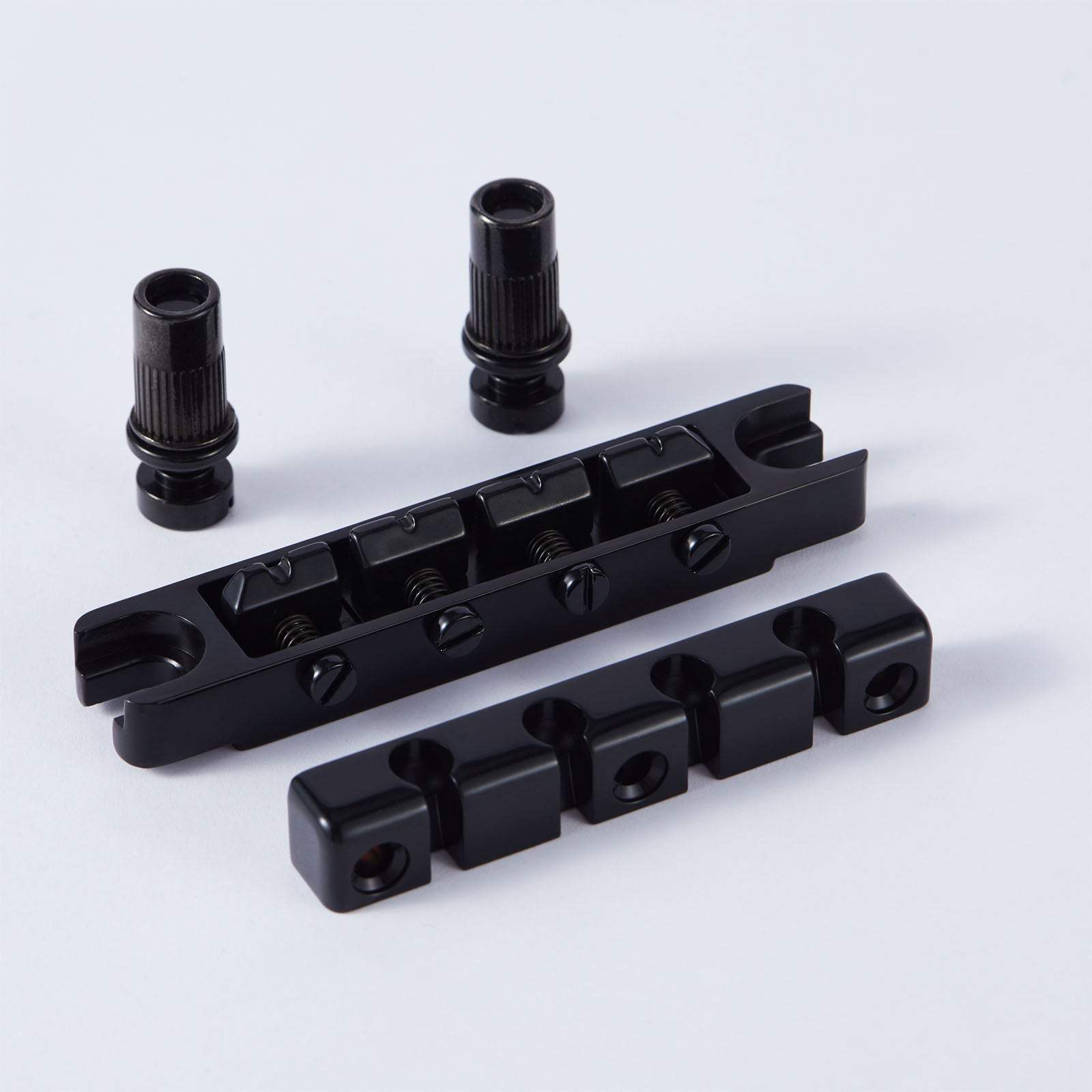 Guyker Bass Guitar Bridge High Mass Guyker Bass Guitar Bridge4-String Zinc Alloy Adjustable Saddles BS004
