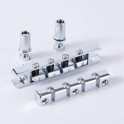 Guyker Bass Guitar Bridge High Mass Zinc Alloy with Adjustable Saddles BS004