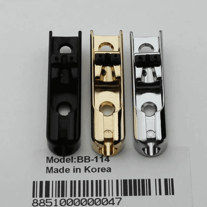 Guyker Bass Guitar Bridge Saddles Adjustable Zinc Alloy Tailpiece BB114
