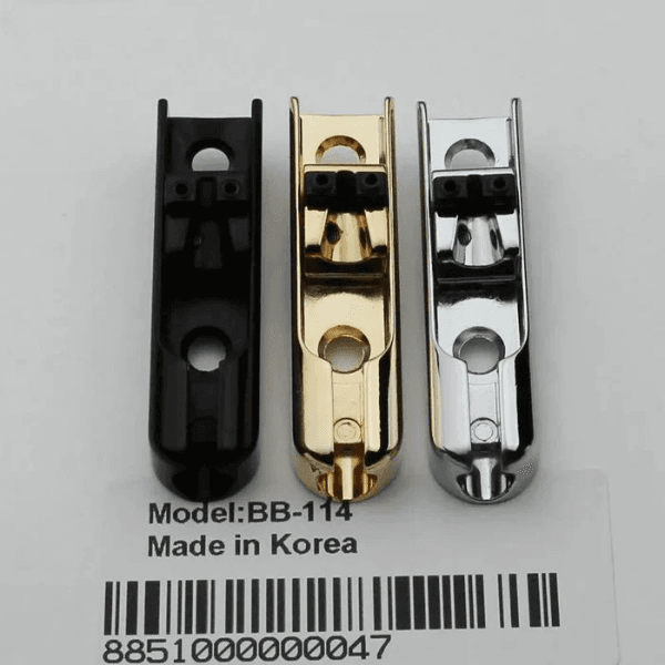 Guyker Bass Guitar Bridge Saddles Adjustable Zinc Alloy Tailpiece BB114