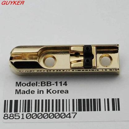 Guyker Bass Guitar Bridge Saddles Adjustable Zinc Alloy Tailpiece BB114