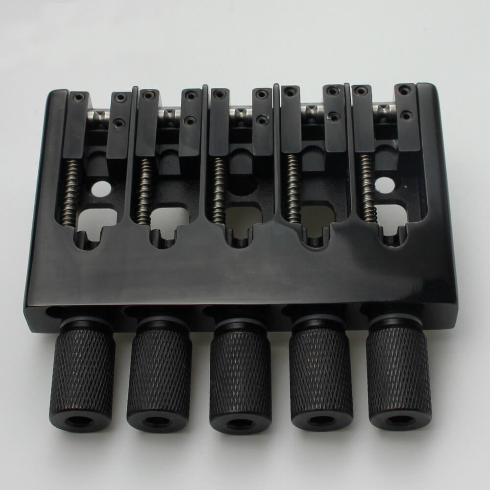 Guyker CNC-Machined 5-String Locking Adjustable Headless Bass Bridge WB005