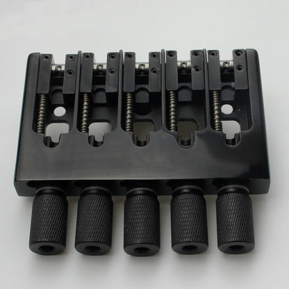Guyker CNC-Machined 5-String Locking Adjustable Headless Bass Bridge WB005