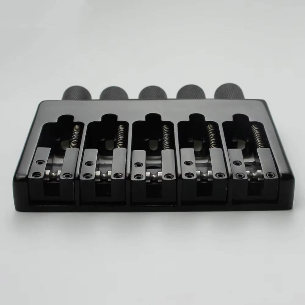 Guyker CNC-Machined 5-String Locking Adjustable Headless Bass Bridge WB005