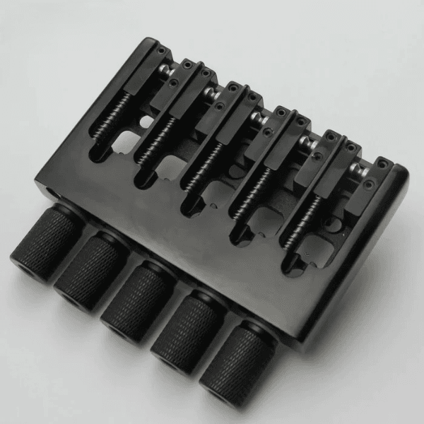 Guyker CNC-Machined 5-String Locking Adjustable Headless Bass Bridge WB005 