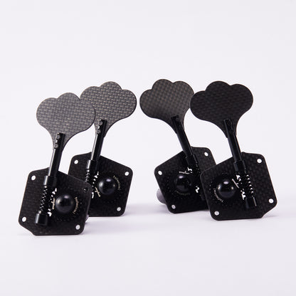 Guyker Carbon Fiber Bass Tuning Pegs 1:28 gear ratio GK 530T-4