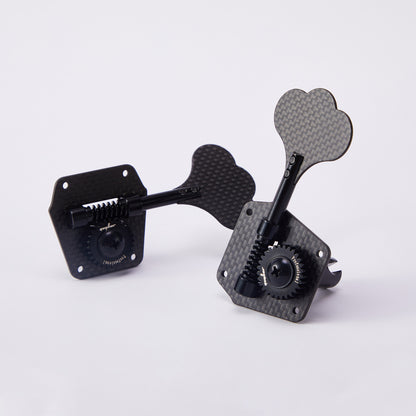 Guyker Carbon Fiber Bass Tuning Pegs 1:28 gear ratio GK 530T-5