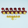 Red + Gold + Red Button