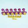 Rosy + Gold + Rose Button