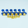 Blue + Gold + Blue Button