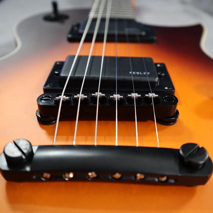 Guyker Electric Guitar Bridge Set Roller Saddles Smooth Vibrato GM005+GS001