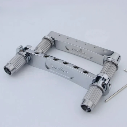 Guyker Electric Guitar Bridge Set Zinc Alloy with Brass Saddles GM003+GS001