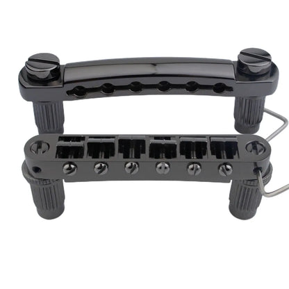 Guyker Electric Guitar Bridge Set Zinc Alloy with Brass Saddles GM003+GS001