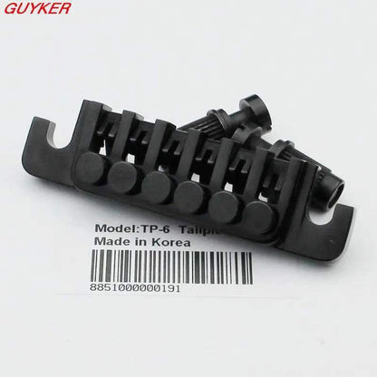 Guyker Electric Guitar Bridge Tune-O-Matic with Rolling Saddles Stop Bar TP6