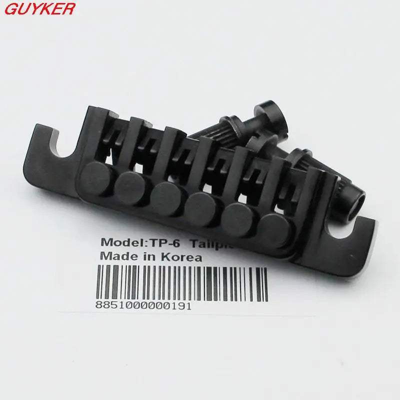Guyker Electric Guitar Bridge Tune-O-Matic with Rolling Saddles Stop Bar TP6