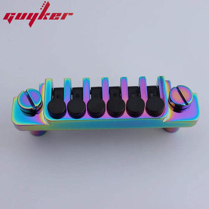Guyker Electric Guitar Bridge Tune-O-Matic with Rolling Saddles Stop Bar TP6