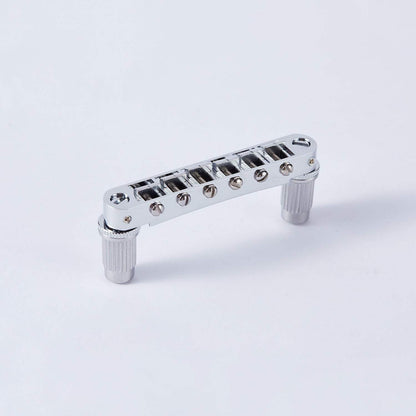 Guyker Electric Guitar Saddle Bridge Brass Saddles Zinc Base GM003