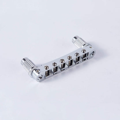 Guyker Electric Guitar Saddle Bridge Brass Saddles Zinc Base GM003