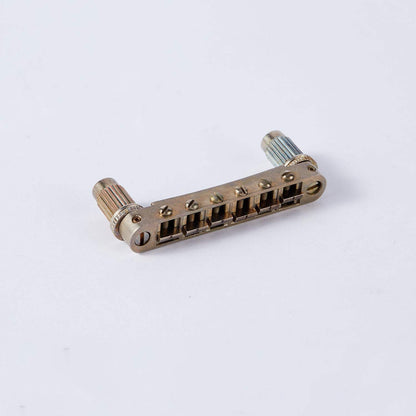 Guyker Electric Guitar Saddle Bridge Brass Saddles Zinc Base GM003